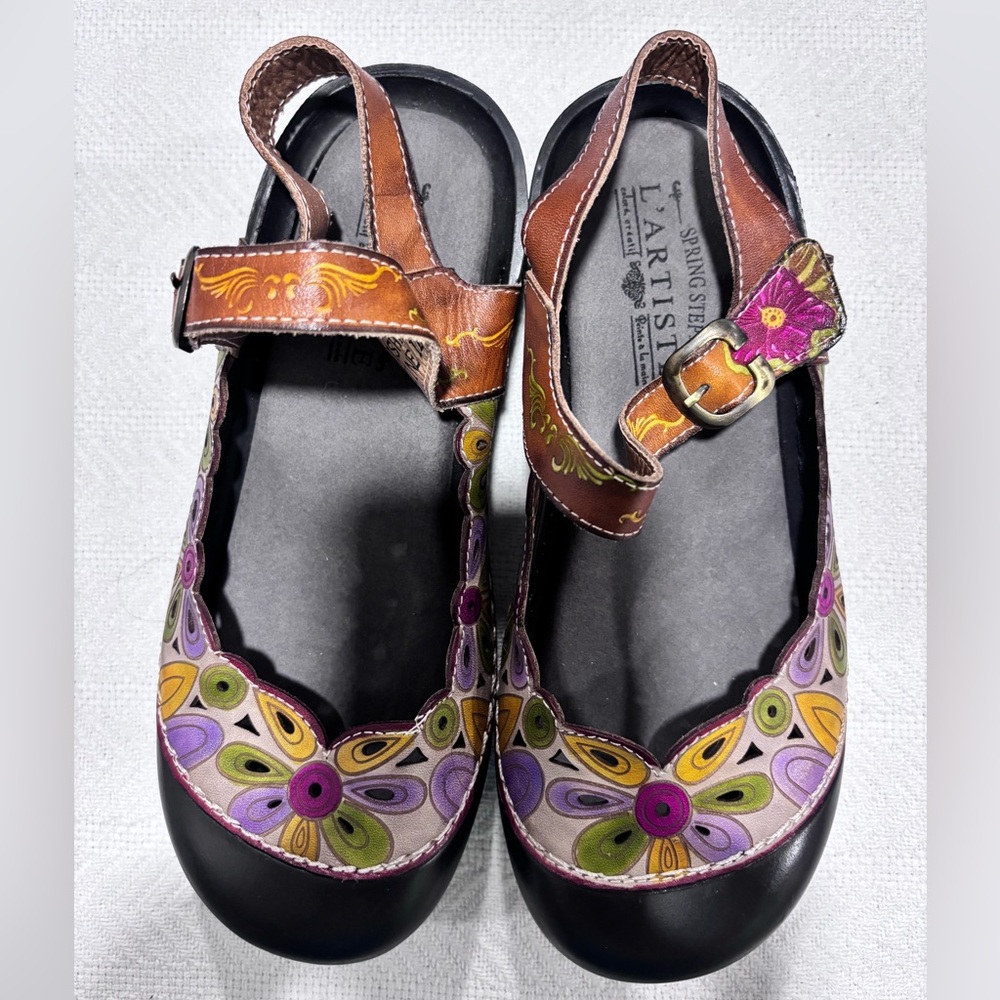 L'ATISTE Women's Colorful Floral Loafers - Picture 9 of 15